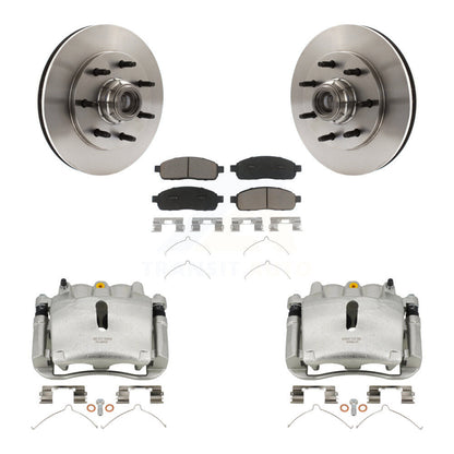 Kit de rotors d'étrier de frein à disque avant et de plaquettes en céramique pour Ford F-150 RWD 2004
