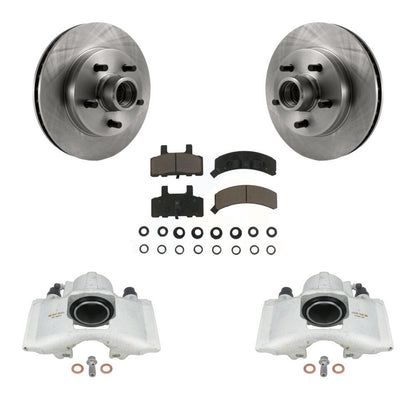 Rotors d'étrier de frein avant et Kit de plaquettes en céramique pour C1500 Chevrolet GMC Tahoe Yuko