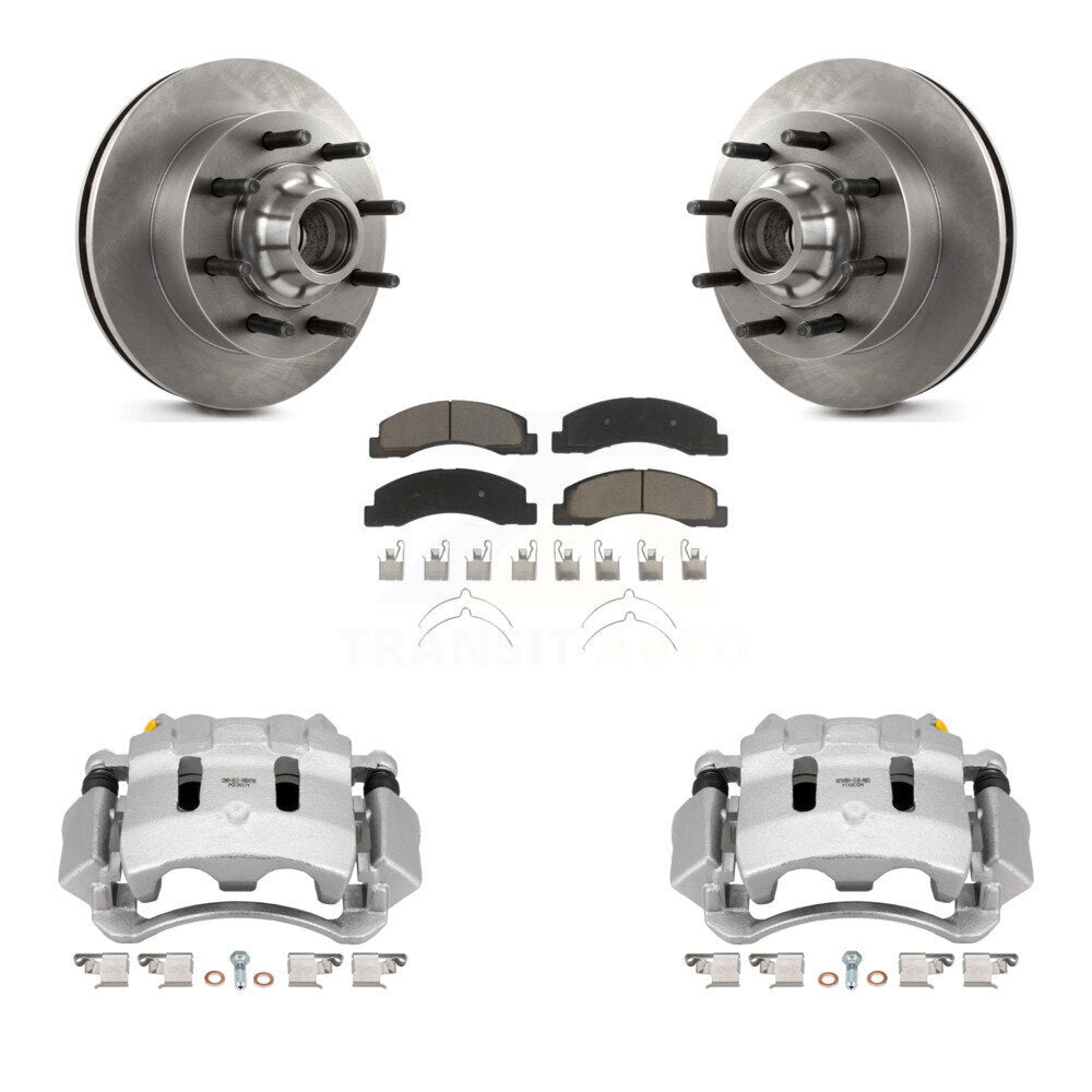 Kit de Rotor d'étrier de frein à disque avant et de plaquettes en céramique, pour Ford F-350 Super Duty F-25