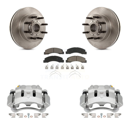 Kit de rotors d'étrier de frein à disque avant et de plaquettes en céramique pour Ford Excursion RW 2005