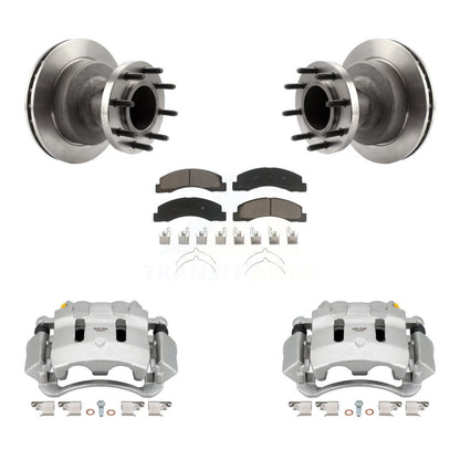 Kit de rotors d'étrier de frein à disque avant et de plaquettes en céramique pour Ford F-350 Super Duty