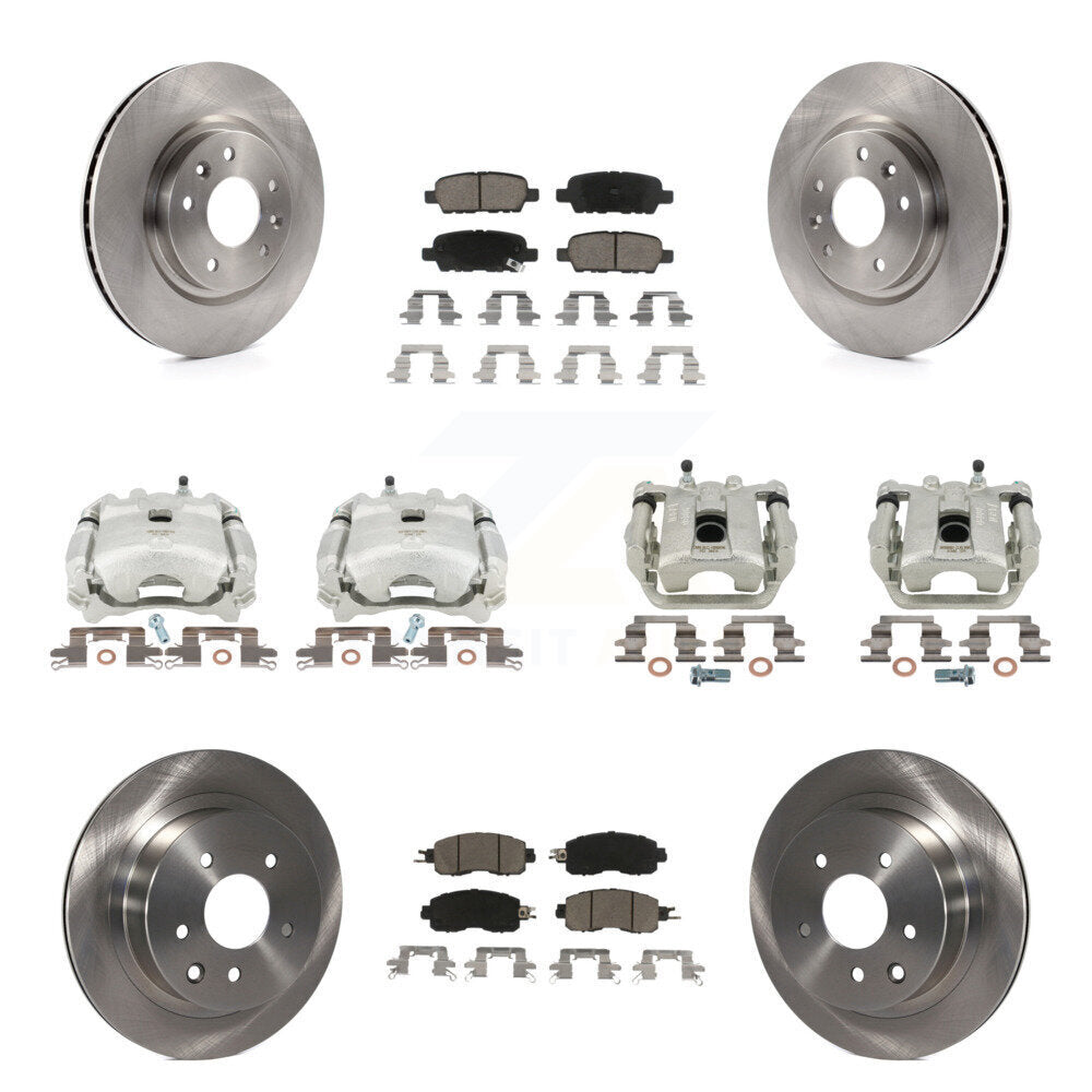 Kit de rotors d'étrier de frein à disque avant et arrière et plaquettes en céramique (10 pièces) pour Nissan LEA
