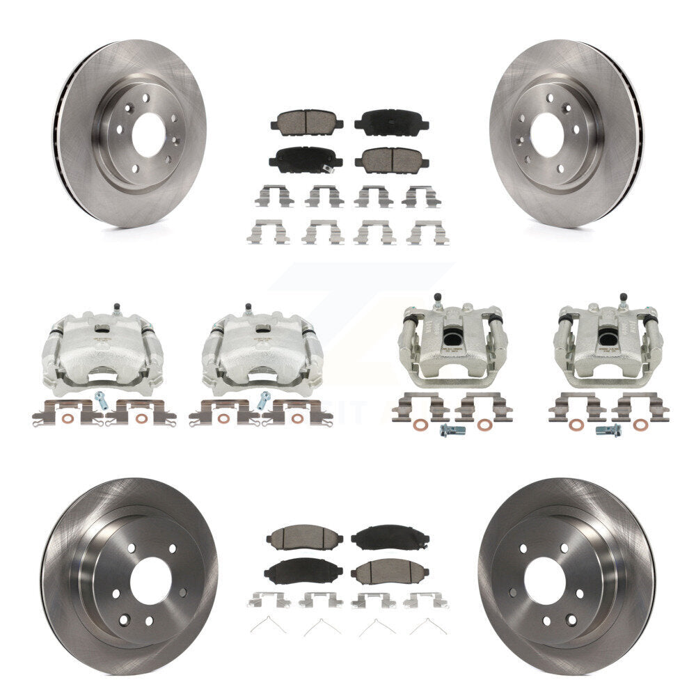 Kit de rotors d'étrier de frein à disque avant et arrière et plaquettes en céramique (10 pièces) pour Nissan LEA
