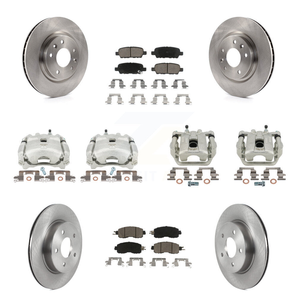 Kit de rotors d'étrier de frein à disque avant et arrière et plaquettes en céramique (10 pièces) pour Nissan LEA