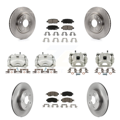 Kit de rotors d'étrier de frein à disque avant et arrière et plaquettes en céramique (10 pièces) pour Nissan LEA