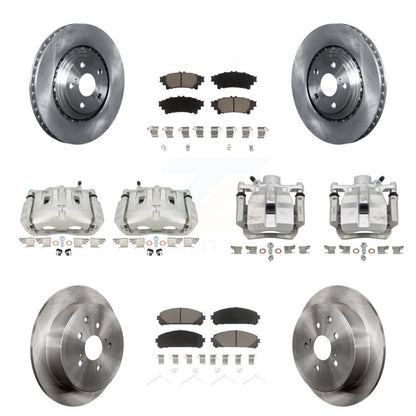 Rotors d'étrier de frein avant et arrière et Kit de plaquettes en céramique (10 pièces) pour Toyota Sienna Lexu