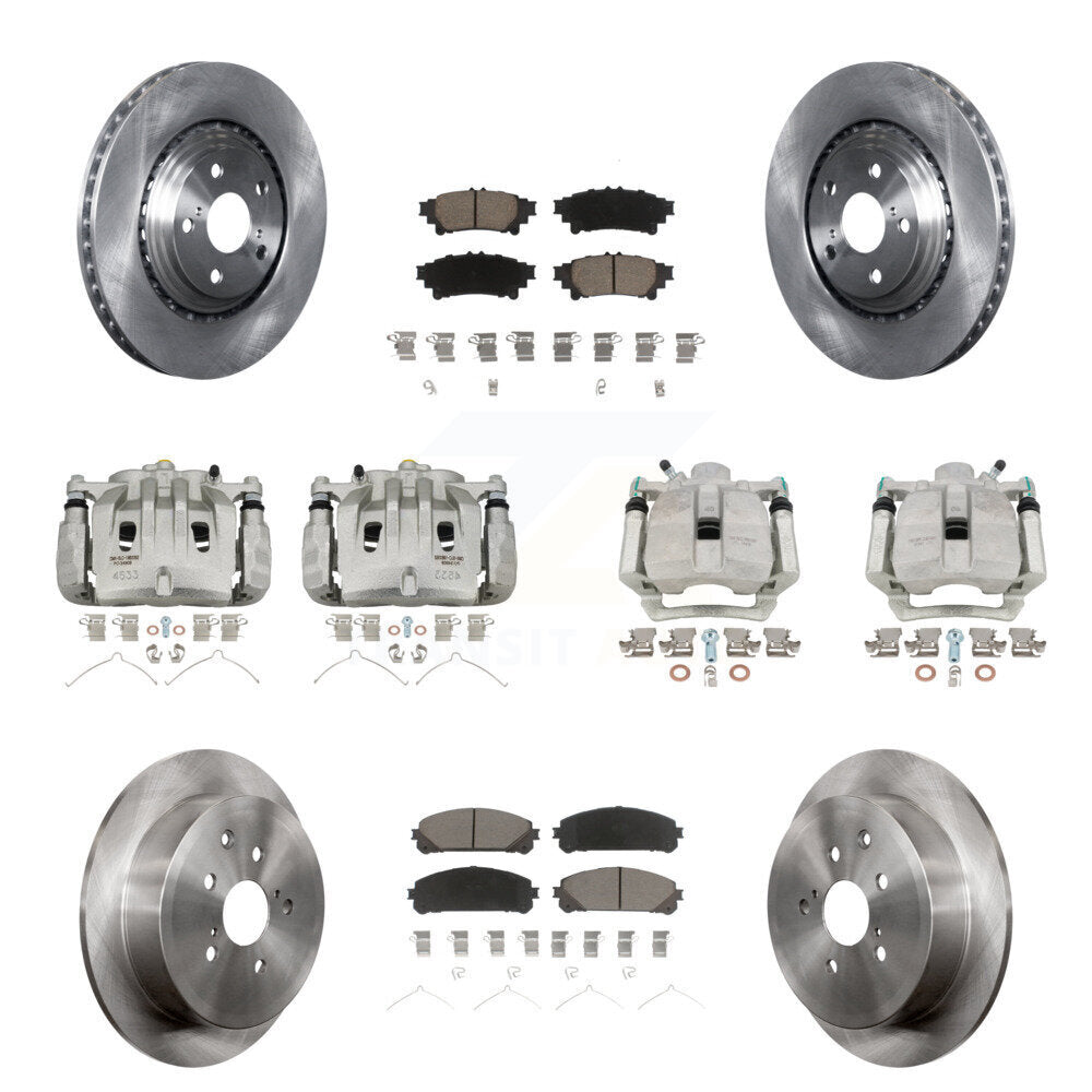 Kit de Rotor d'étrier de frein avant et arrière et plaquettes en céramique (10 pièces) pour Lexus RX350 RX450