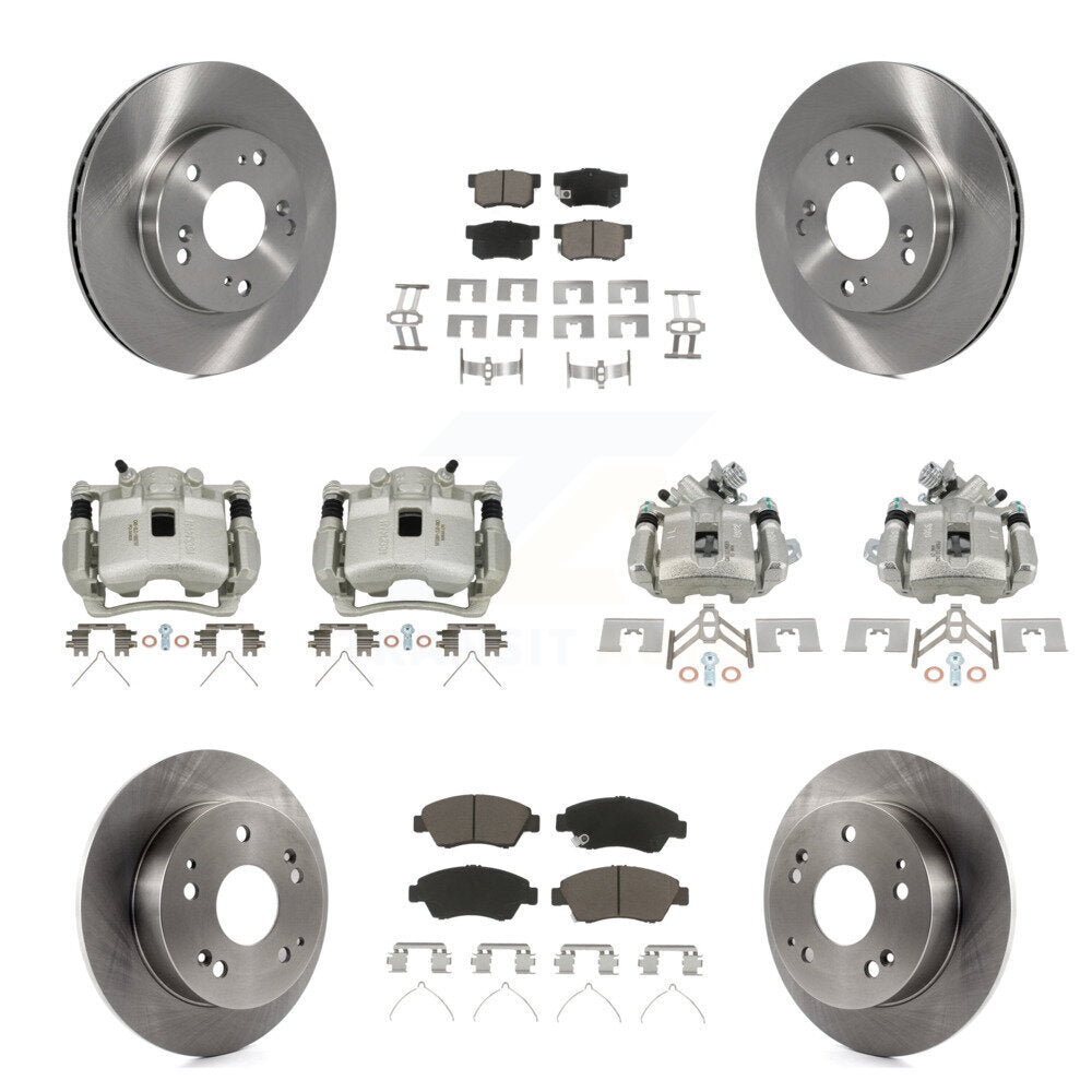 Kit de plaquettes en céramique pour Rotors d'étrier de frein avant et arrière (10 pièces) pour Honda Civic Acura RS