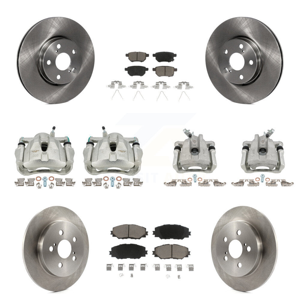 Kit de plaquettes en céramique pour Rotors d'étrier de frein avant et arrière (10 pièces) pour Toyota Corolla Matri