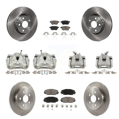 Kit de plaquettes en céramique pour Rotors d'étrier de frein avant et arrière (10 pièces) pour Toyota Corolla Matri