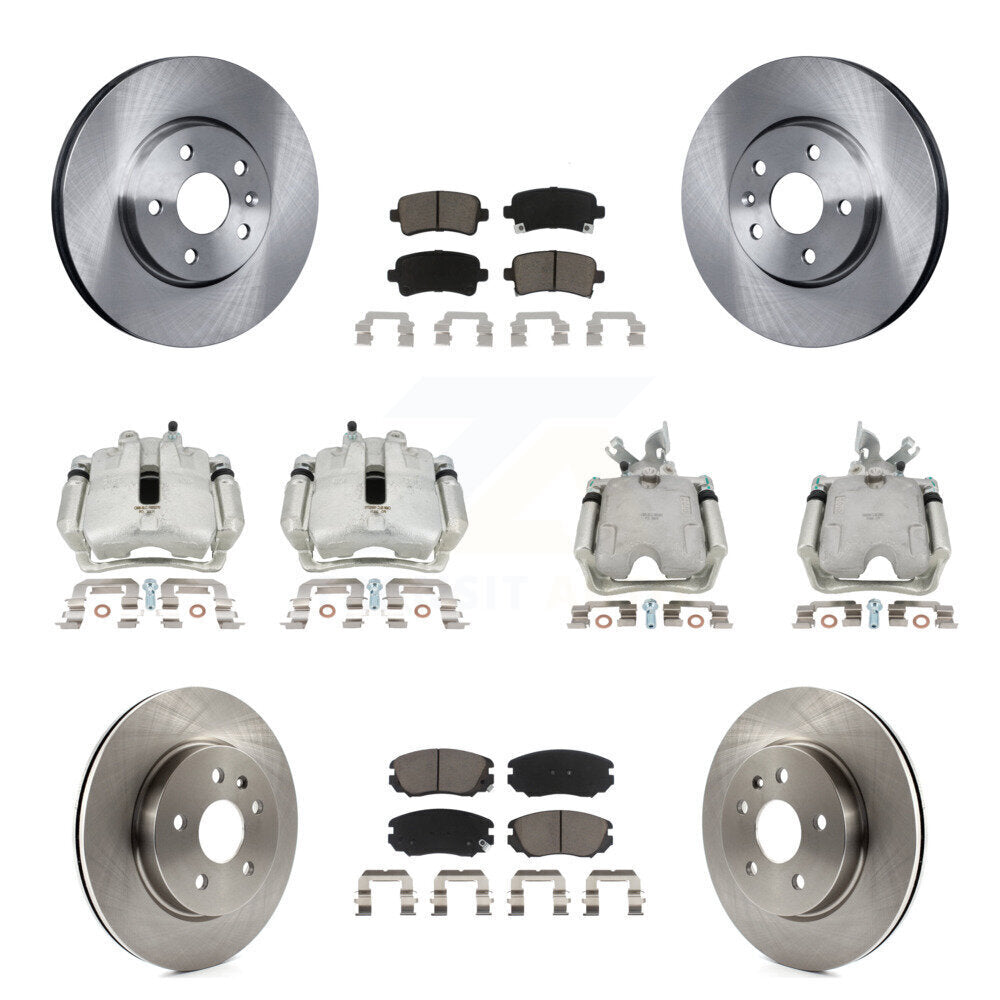 Kit de plaquettes en céramique pour Rotors d'étrier de frein avant et arrière (10 pièces) pour Buick LaCrosse Allur
