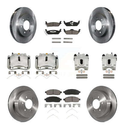 Kit de plaquettes en céramique pour Rotors d'étrier de frein avant et arrière (10 pièces) pour Ford F-150 Lincoln L