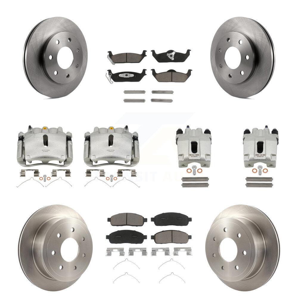 Kit de plaquettes en céramique pour Rotors d'étrier de frein avant et arrière (10 pièces) pour Ford F-150 Lincoln L