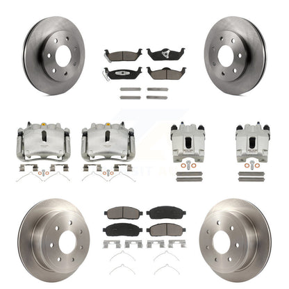 Kit de plaquettes en céramique pour Rotors d'étrier de frein avant et arrière (10 pièces) pour Ford F-150 Lincoln L