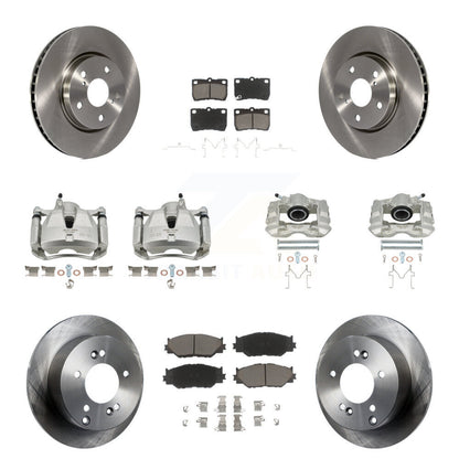 Kit de rotors d'étrier de frein à disque avant et arrière et plaquettes en céramique (10 pièces) pour Lexus IS25