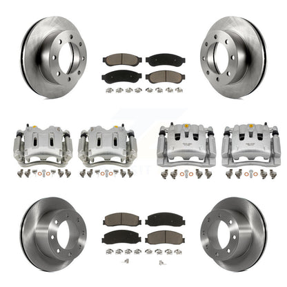 Kit de plaquettes en céramique pour Rotors d'étrier de frein avant et arrière (10 pièces) pour Ford F-350 Super Dut