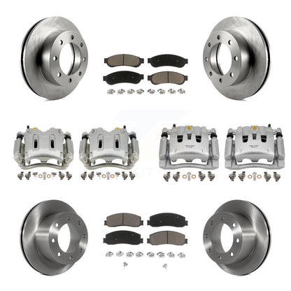 Kit de plaquettes en céramique pour Rotors d'étrier de frein avant et arrière (10 pièces) pour Ford F-250 Super Dut