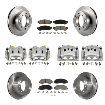Kit de plaquettes en céramique pour Rotors d'étrier de frein avant et arrière (10 pièces) pour Ford F-250 Super Dut