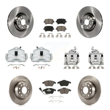 Kit de plaquettes en céramique pour rotors d'étrier de frein avant et arrière (10 pièces) pour 12 Volkswagen CC 2.0