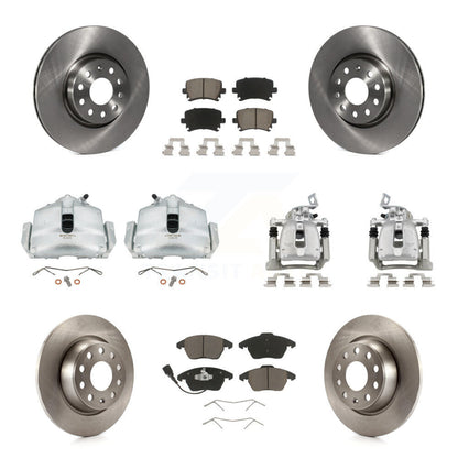 Kit de plaquettes en céramique pour rotors d'étrier de frein avant et arrière (10 pièces) pour 12 Volkswagen CC 2.0