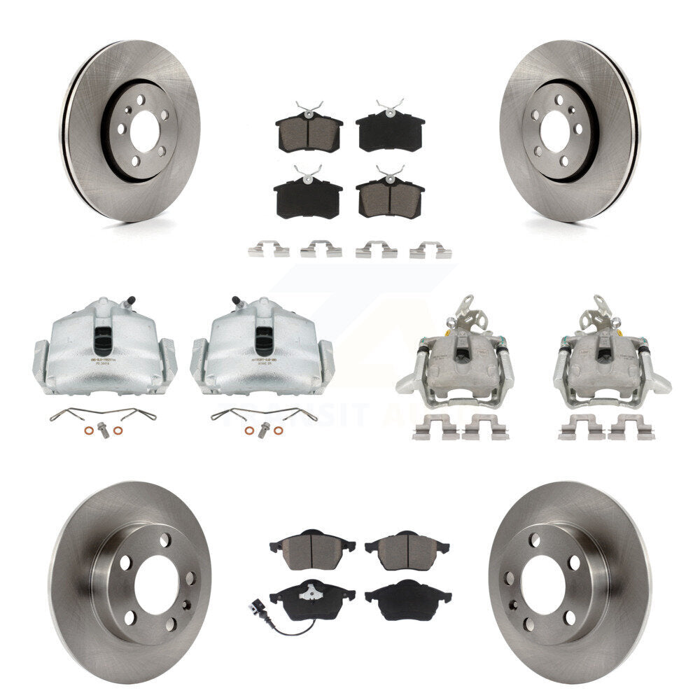Kit de plaquettes en céramique pour Rotors d'étrier de frein avant et arrière (10 pièces) pour Volkswagen Jetta 2.0