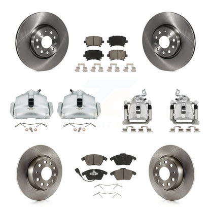 Kit de plaquettes en céramique pour Rotor d'étrier de frein avant et arrière (10 pièces) pour Volkswagen Passat 2.0