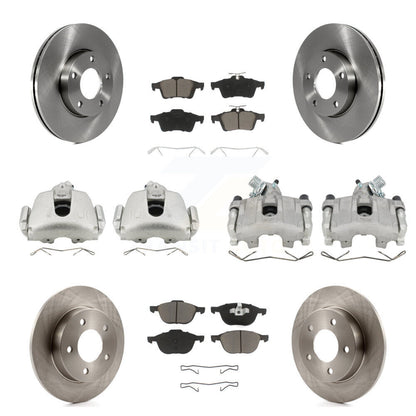 Kit de Rotor d'étrier de frein à disque avant et arrière et plaquettes en céramique (10 pièces) pour Mazda 3 Spor