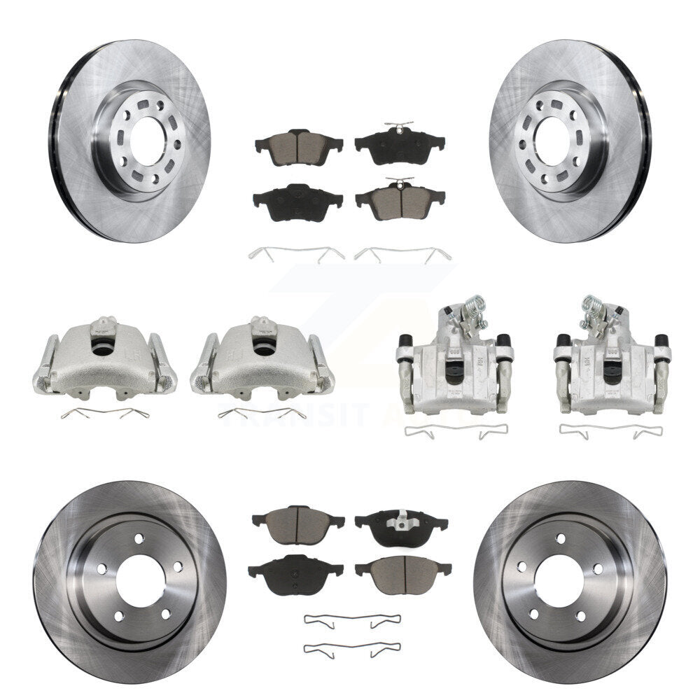 Kit de Rotor d'étrier de frein à disque avant et arrière et plaquettes en céramique (10 pièces) pour Mazda 3 Spor