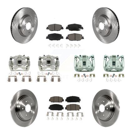 Kit de rotors d'étrier de frein à disque avant et arrière et plaquettes en céramique (10 pièces) pour Honda CR-V