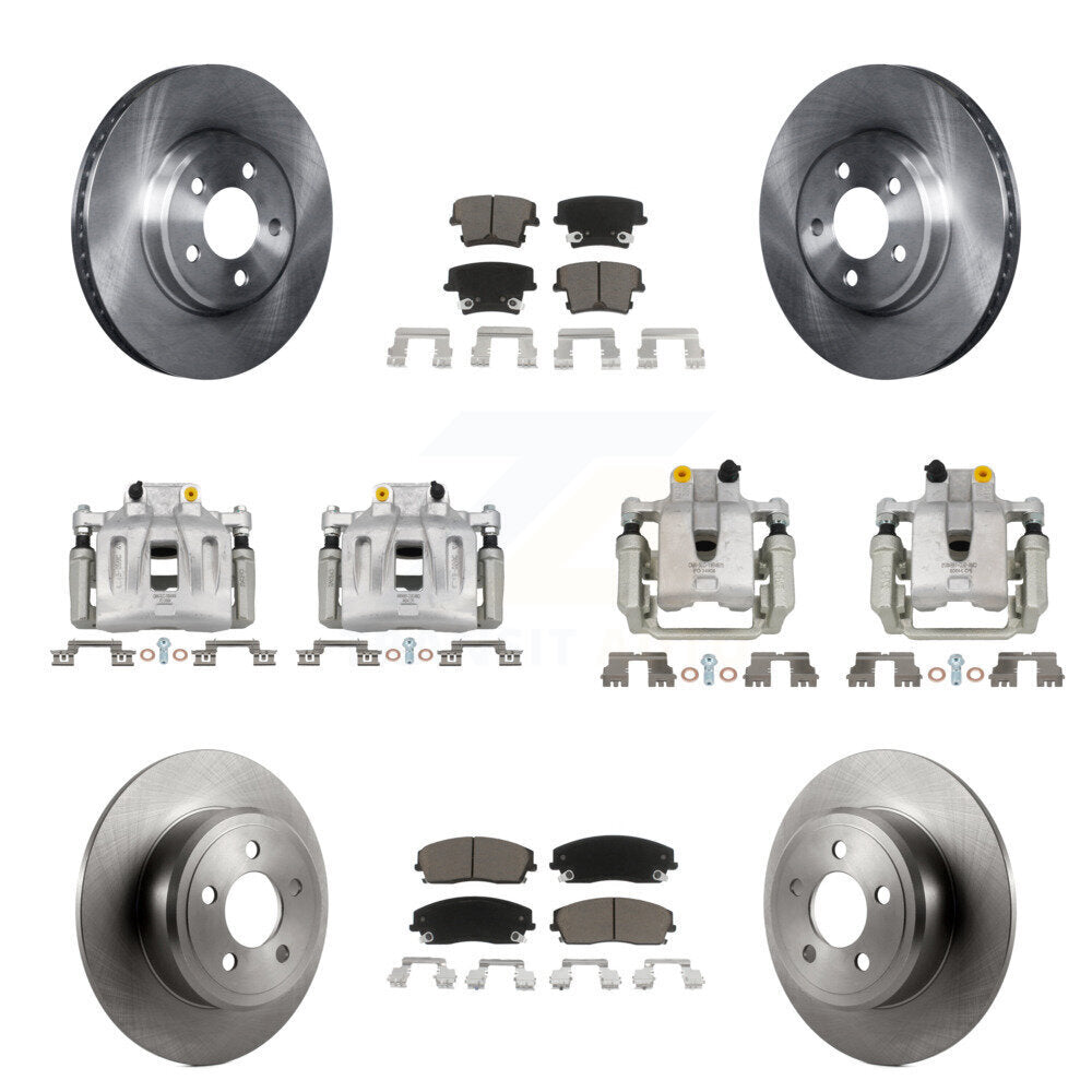 Kit de Rotor d'étrier de frein avant et arrière et plaquettes en céramique (10 pièces) pour Dodge Chrysler 30
