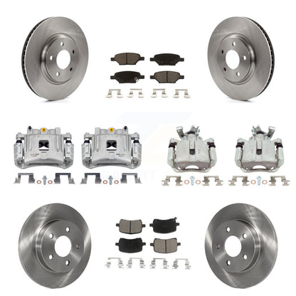 Kit de rotors d'étrier de frein à disque avant et arrière et plaquettes en céramique (10 pièces) pour Pontiac G6