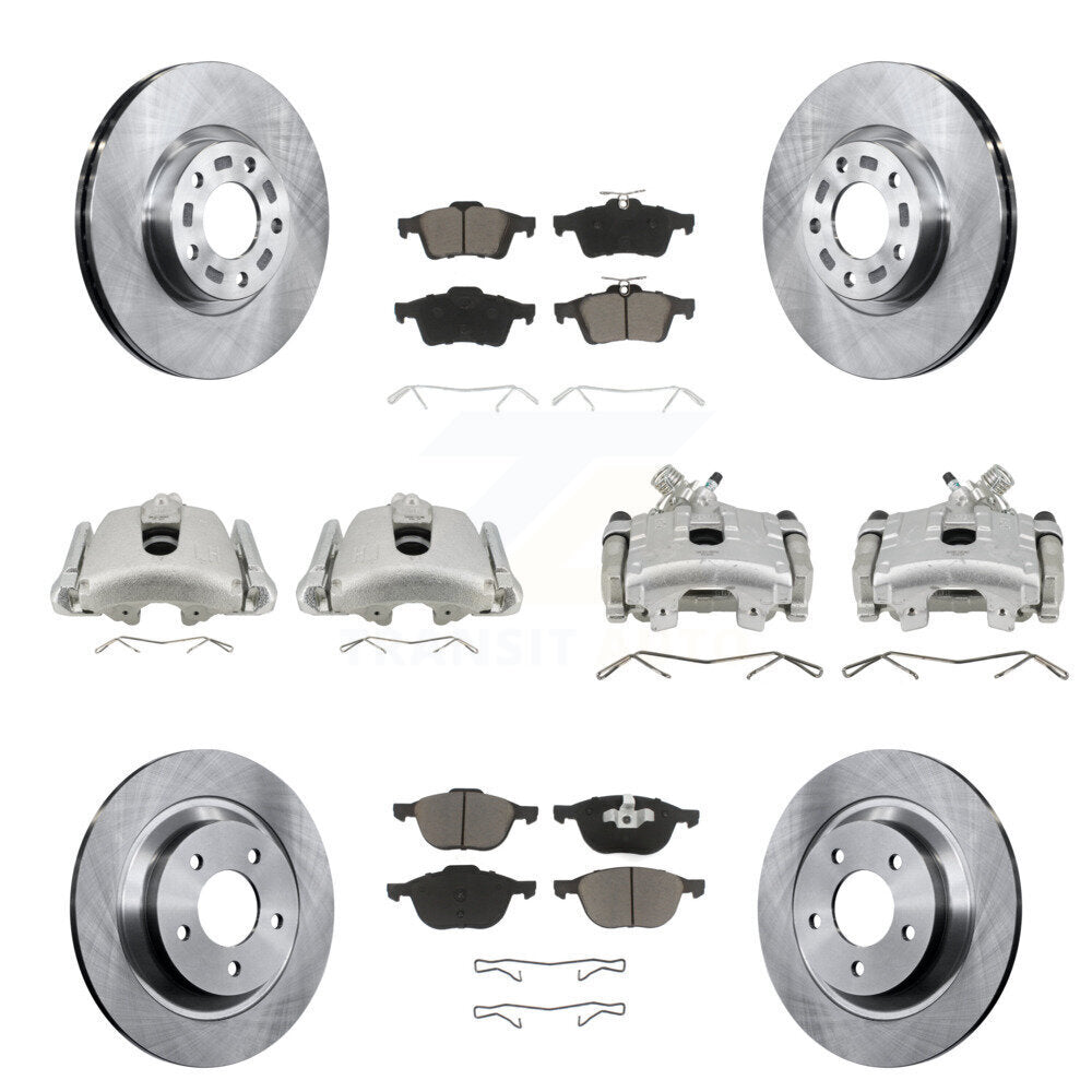 Kit de rotors d'étrier de frein à disque avant et arrière et plaquettes en céramique (10 pièces) pour Mazda 5