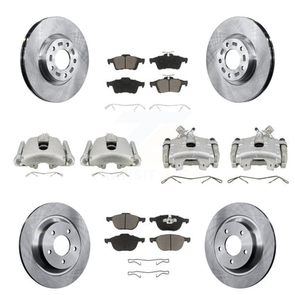 Kit de rotors d'étrier de frein à disque avant et arrière et plaquettes en céramique (10 pièces) pour Mazda 5