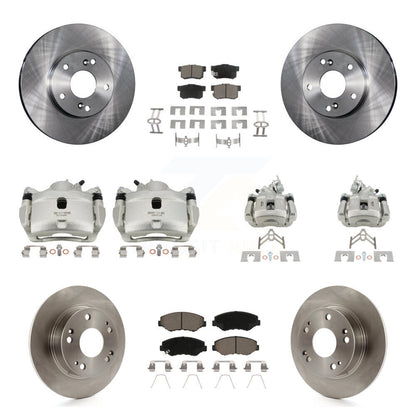 Rotors d'étrier de frein à disque avant et arrière et Kit de plaquettes en céramique (10 pièces) pour Honda Accor