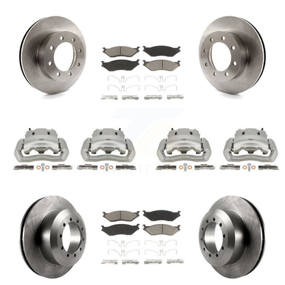 Kit de plaquettes en céramique pour Rotors d'étrier de frein avant et arrière (10 pièces) pour Ford E-550 Super Dut