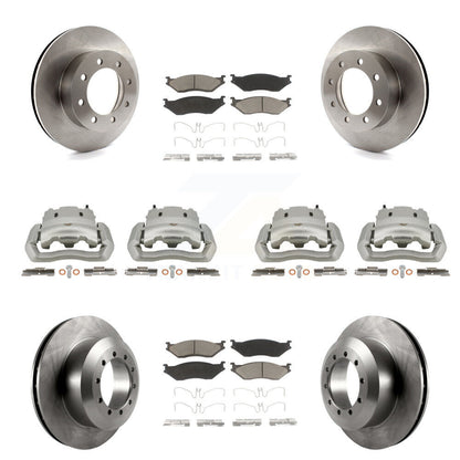 Kit de plaquettes en céramique pour Rotors d'étrier de frein avant et arrière (10 pièces) pour Ford E-550 Super Dut