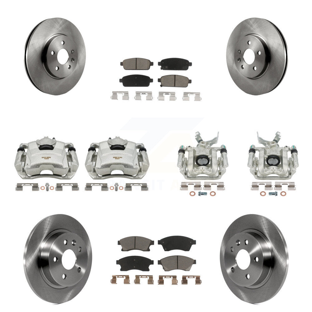 Kit de Rotor d'étrier de frein avant et arrière et plaquettes en céramique (10 pièces) pour Chevrolet Sonic R