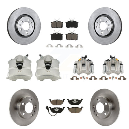 Kit de plaquettes en céramique pour Rotors d'étrier de frein avant et arrière (10 pièces) pour Volkswagen Golf Jett