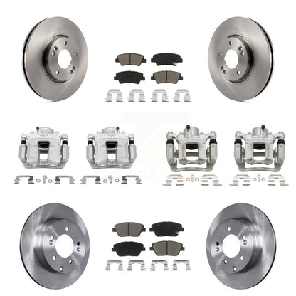 Kit de Rotor d'étrier de frein avant et arrière et plaquettes en céramique (10 pièces) pour Hyundai Sonata Ki