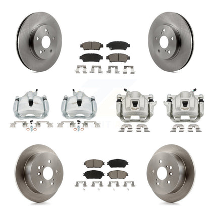 Kit de rotors d'étrier de frein avant et arrière et plaquettes en céramique (10 pièces) pour Toyota Sienn 04-10