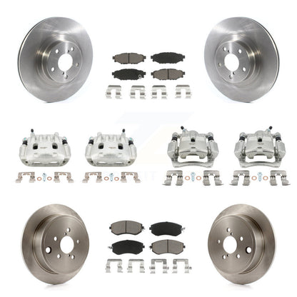 Rotors d'étrier de frein à disque avant et arrière et Kit de plaquettes en céramique (10 pièces) pour Subaru Imprez