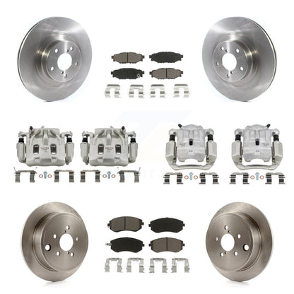 Kit de Rotor d'étrier de frein à disque avant et arrière et plaquettes en céramique (10 pièces) pour Subaru Legac