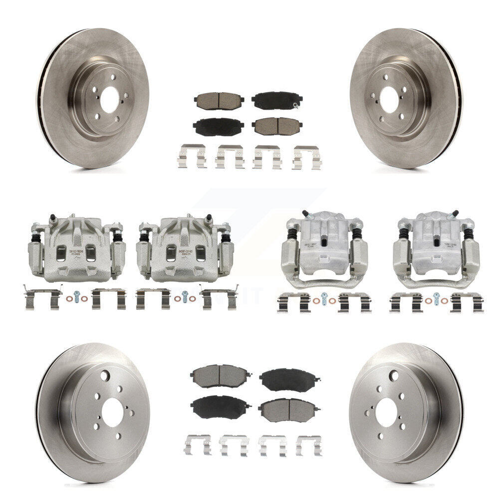 Kit de plaquettes en céramique pour rotors d'étrier de frein avant et arrière (10 pièces) pour Subaru Outback Legac