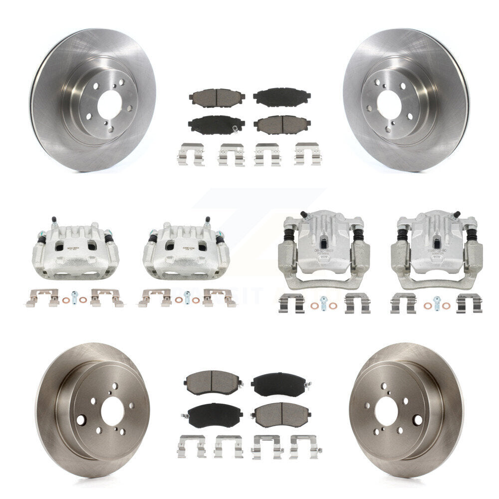 Kit de plaquettes en céramique pour rotors d'étrier de frein avant et arrière (10 pièces) pour Subaru Outback Legac