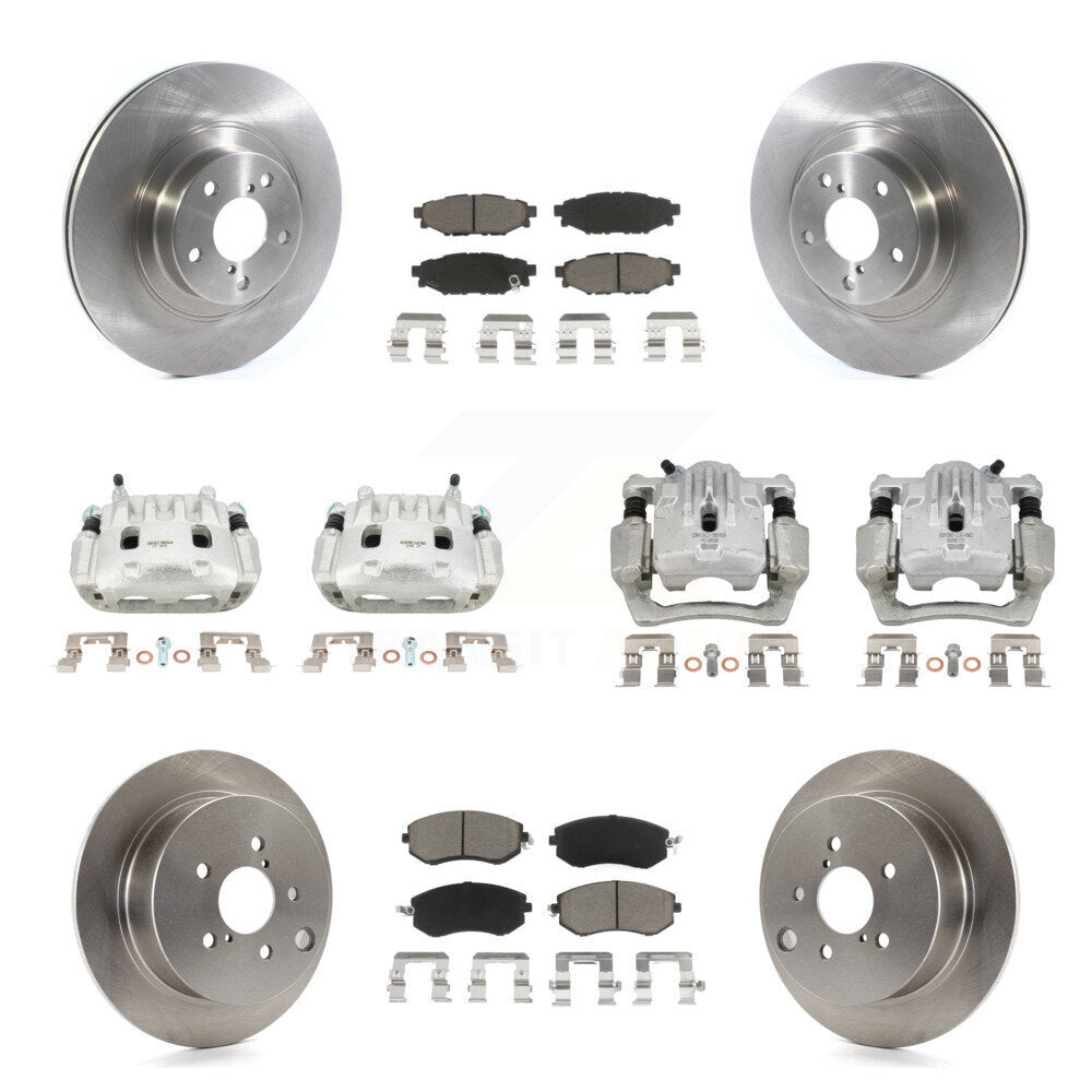 Kit de Rotor d'étrier de frein avant et arrière et plaquettes en céramique (10 pièces) pour Subaru Forester X