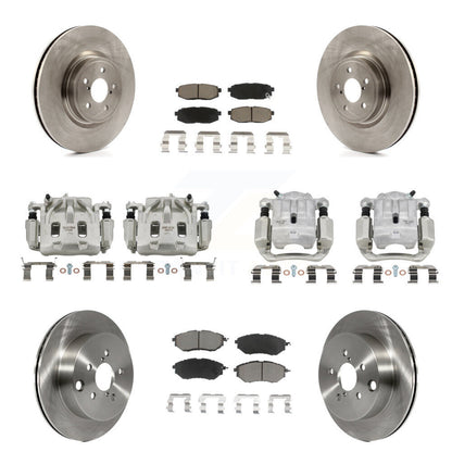 Rotor d'étrier de frein avant et arrière et Kit de plaquettes en céramique (10 pièces) pour Subaru Forester 2.0