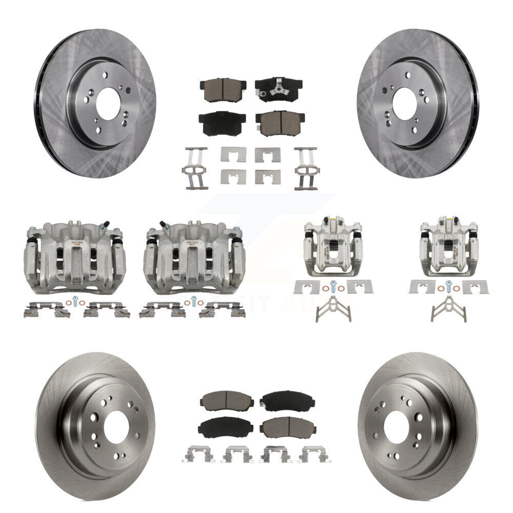 Kit de plaquettes en céramique pour Rotor d'étrier de frein avant et arrière (10 pièces) pour Honda Crosstour FW 12