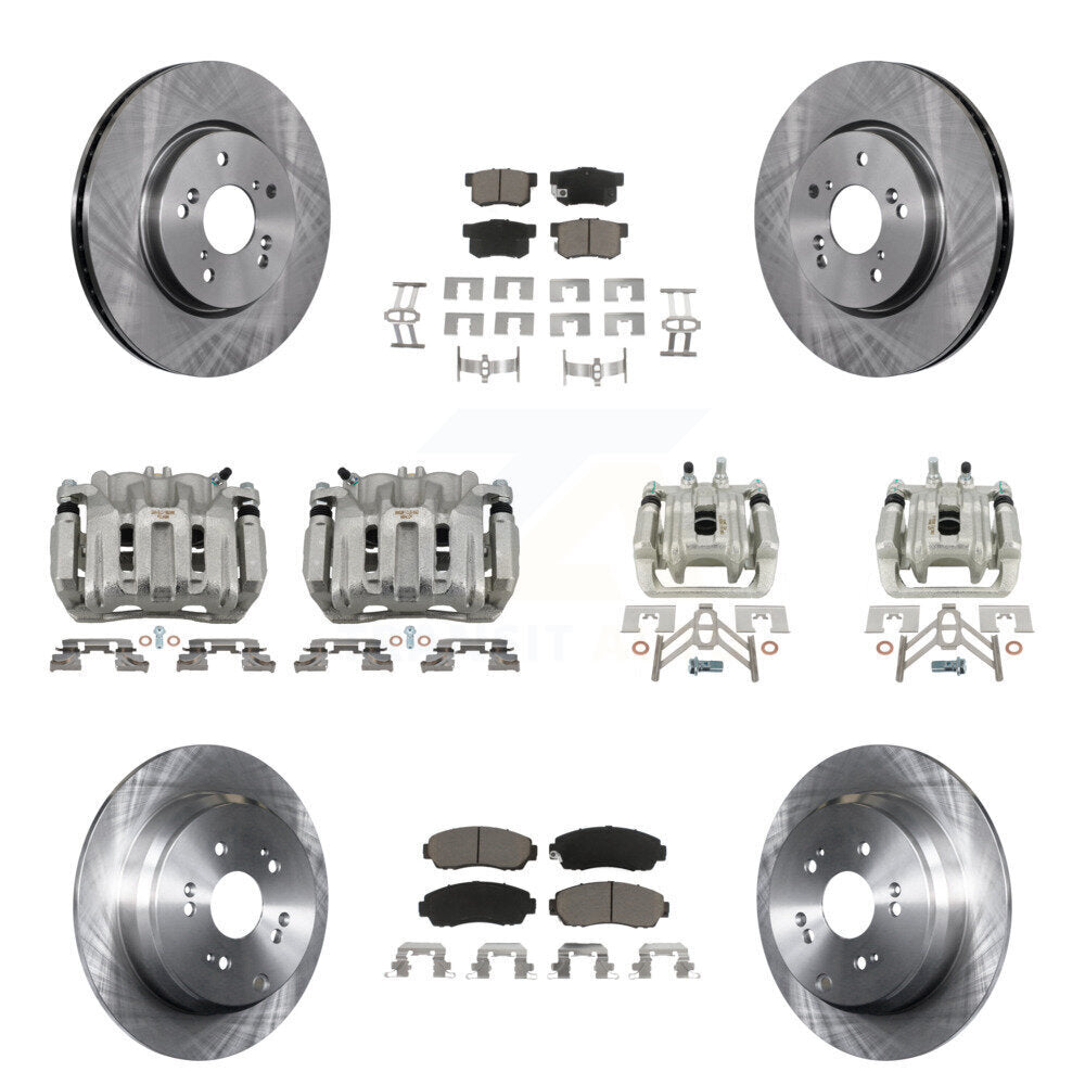 Kit de rotors d'étrier de frein à disque avant et arrière et plaquettes en céramique (10 pièces) pour Acura RDX