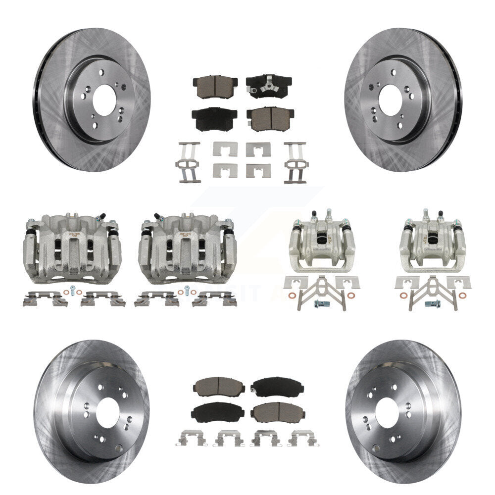 Kit de Rotor d'étrier de frein avant et arrière et plaquettes en céramique (10 pièces) pour Honda CR-V Acura RD