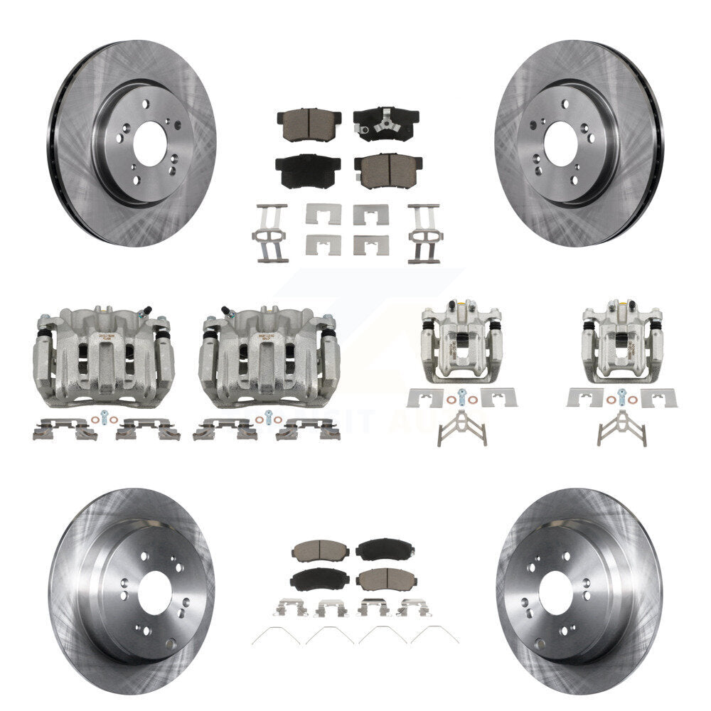 Kit de rotor d'étrier de frein avant et arrière et plaquettes en céramique (10 pièces) pour Honda CR-V AW 12-16